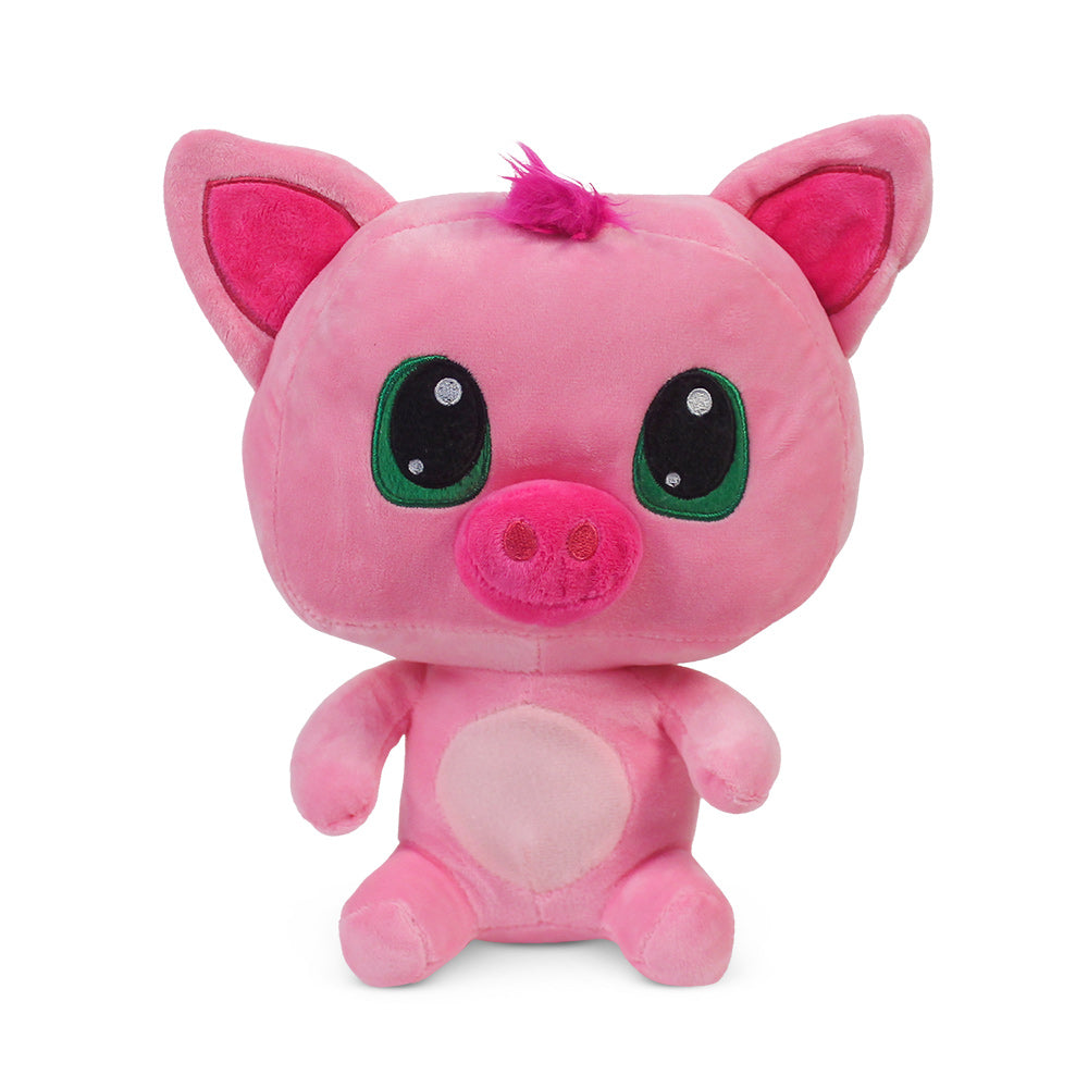 Plush Big Head Pig 10-1/2"