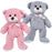 Plush Ribbon Teddy Bear Assorted 25"