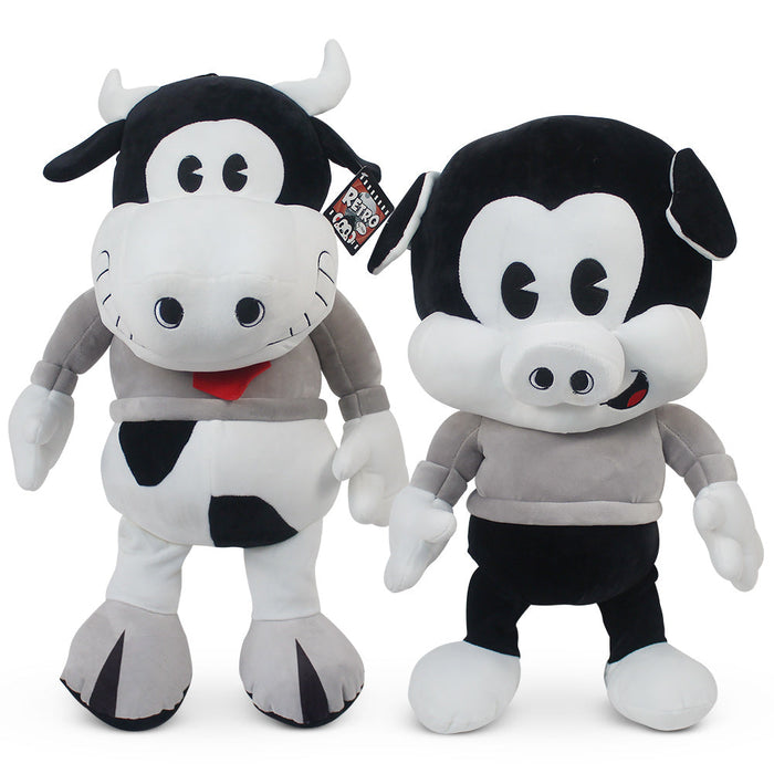 Plush Cecil Pig & Gordy Cow  20"