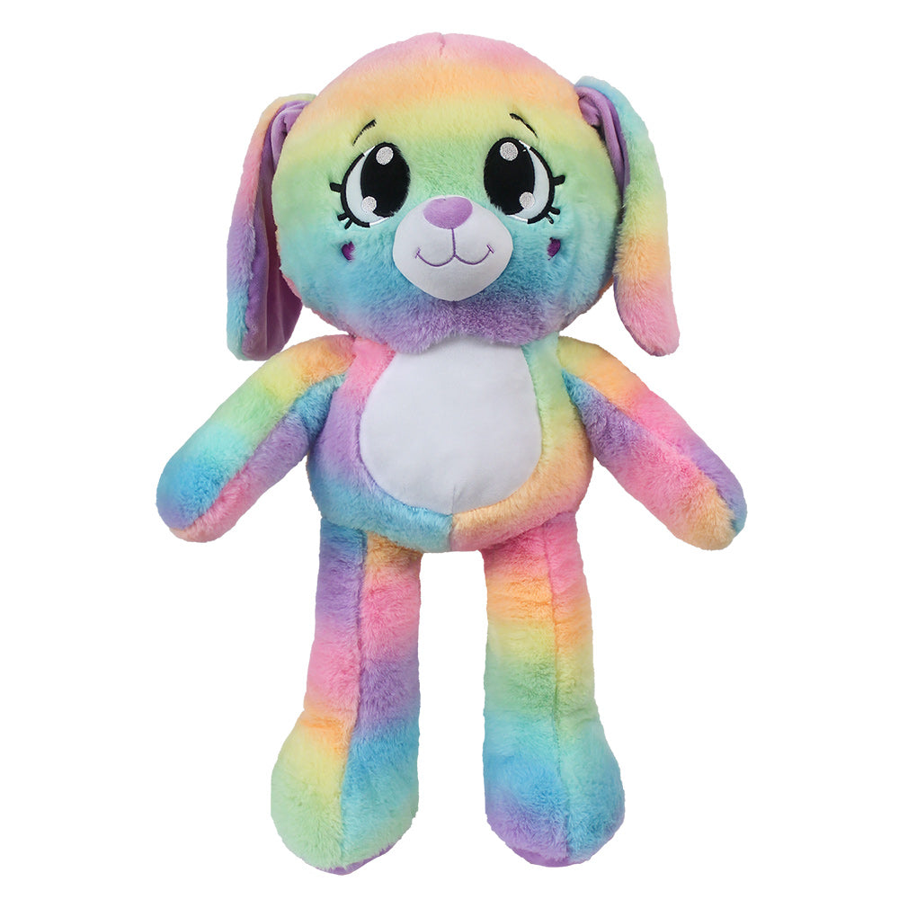 Plush Rainbow Dog 26"