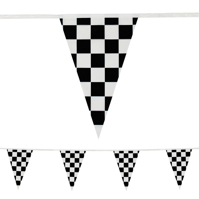 Heavy Duty Pennant String - Checkered 105'