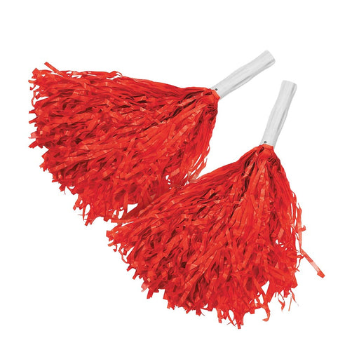 Pom Poms - Red 15" (DZ)