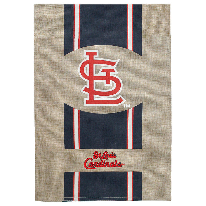 St. Louis Cardinals Burlap House Flag 44"