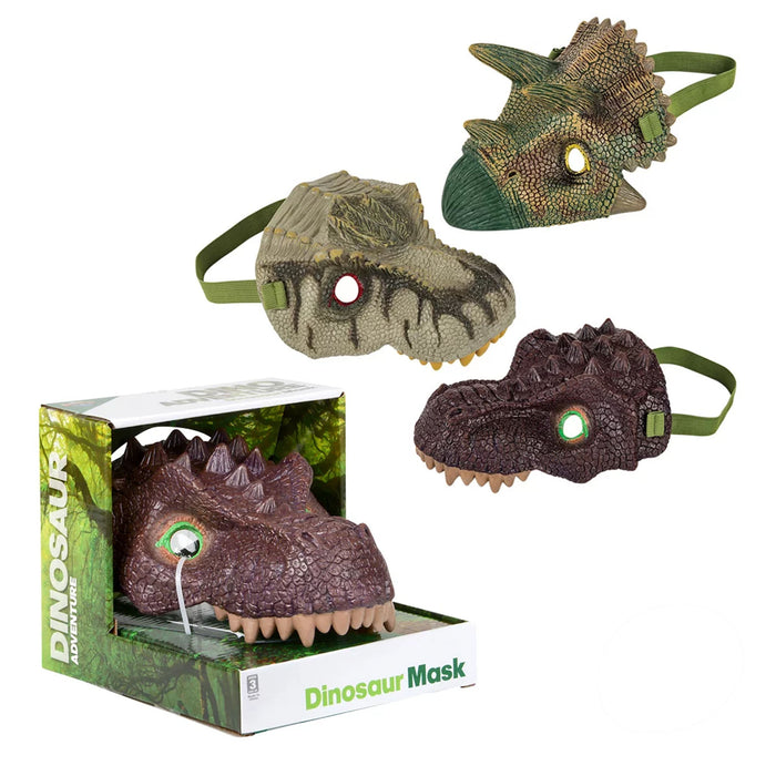 Plastic Dino Masks Transform Kids Toy