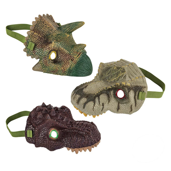 Plastic Dino Masks Transform Kids Toy