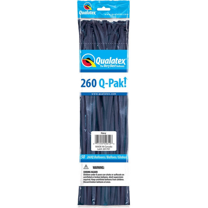 260 Twisting Balloons Navy 60" (50 PACK)