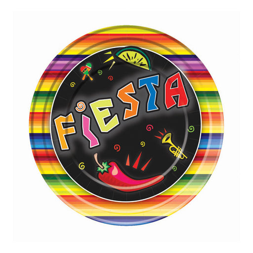 Fiesta Paper Plates 9" (8 PACK)