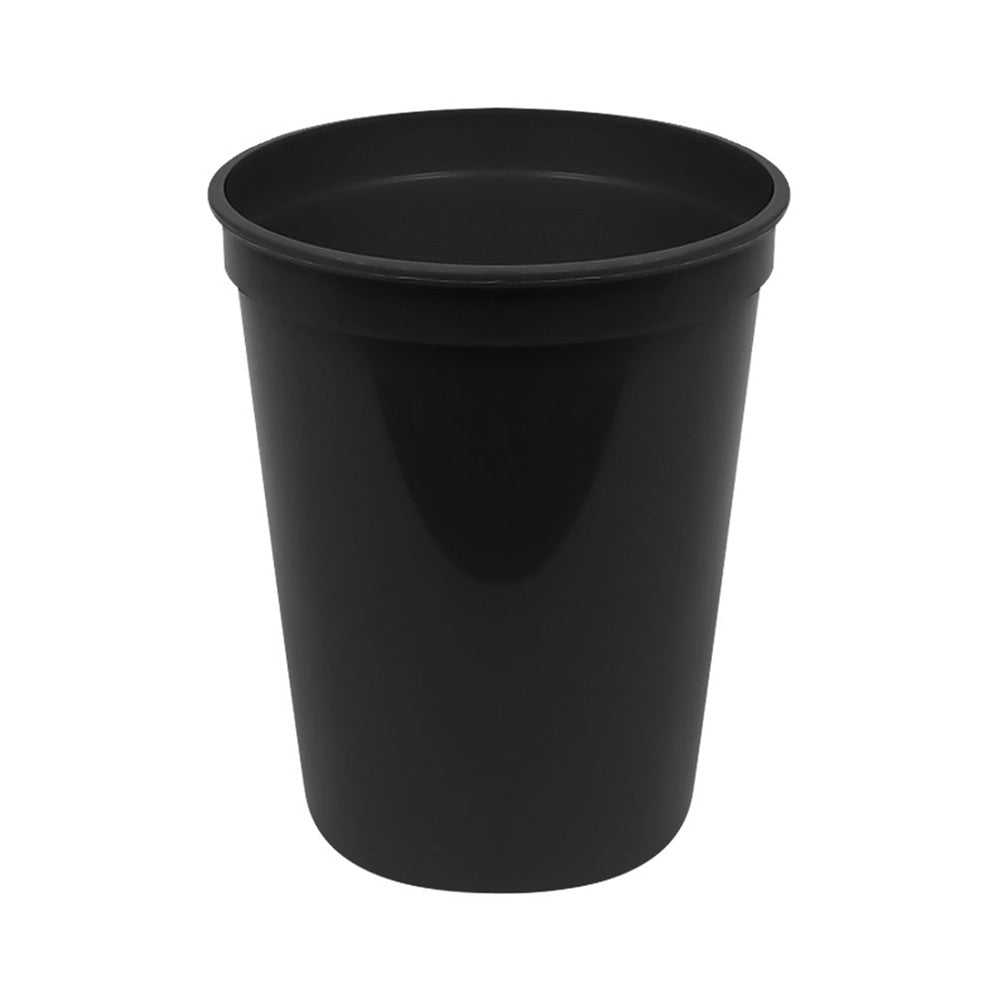 Plastic 16 oz Stadium Cup - Black (25 PACK)