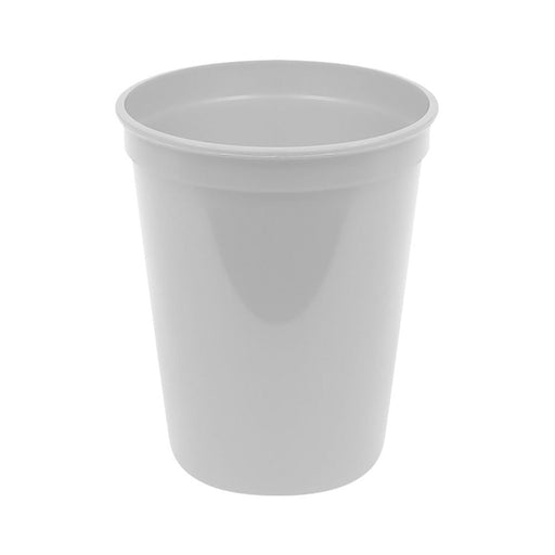 Plastic 16 oz Stadium Cup - White (500 PACK)