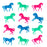 Colorful Plastic Horses 2" (144 PACK)