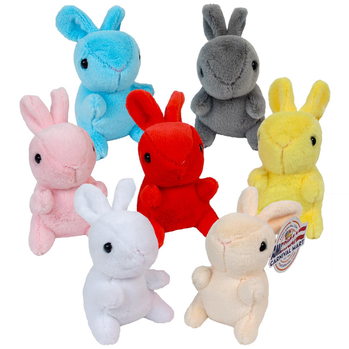 Plush Colorful Bunnies 4.72" (DZ)