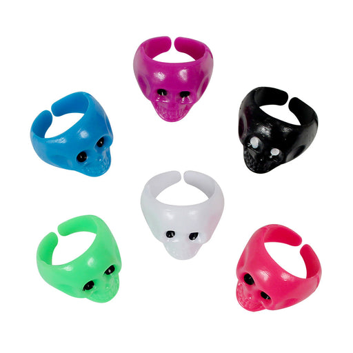 Plastic Skull Rings (144 PACK)