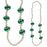 Bead Kiss Me I'm Irish Lips Necklace 42" (6 PACK)