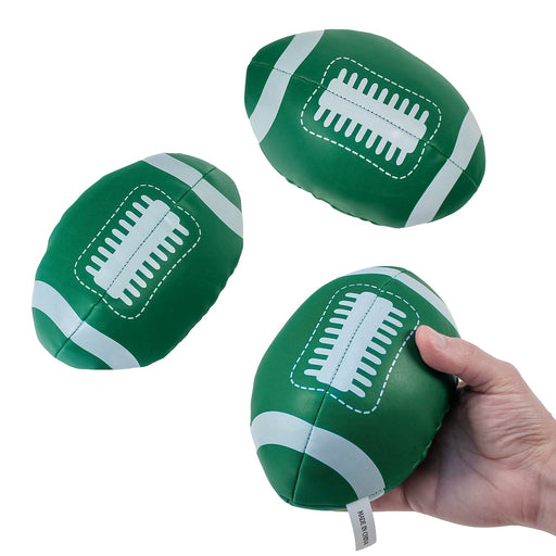 Green and White Vinyl Football 6" (DZ)