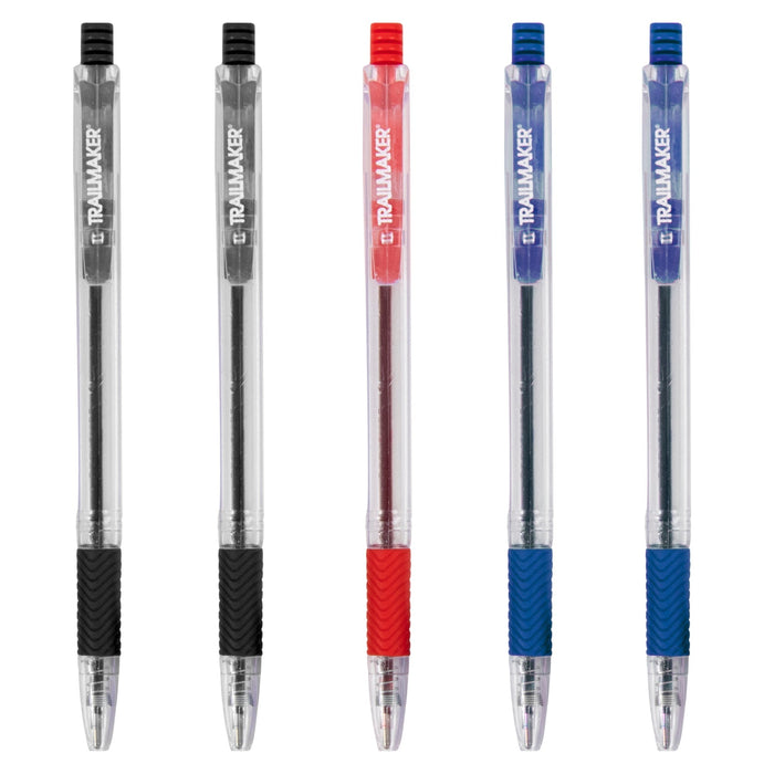 Bulk 5-Pack Click Action Pen - 3 Colors