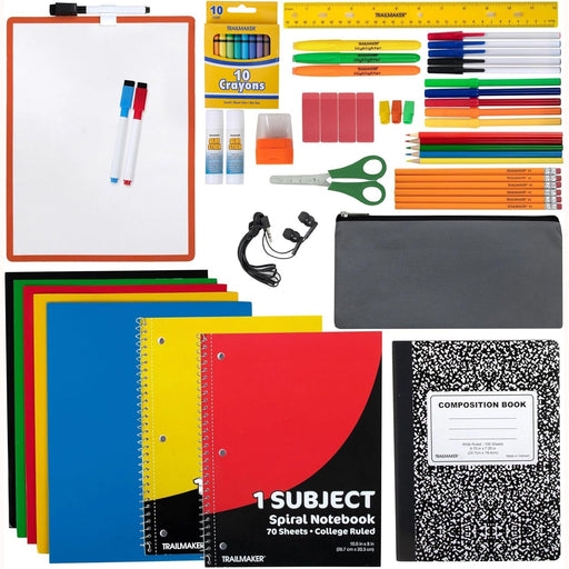 60 Piece School Supply Kit