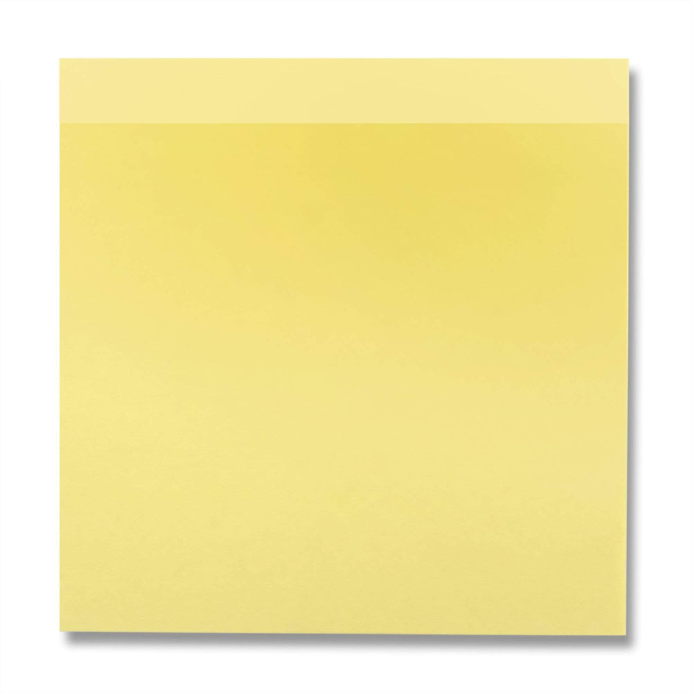 Yellow Adhesive Back Sticky Notes