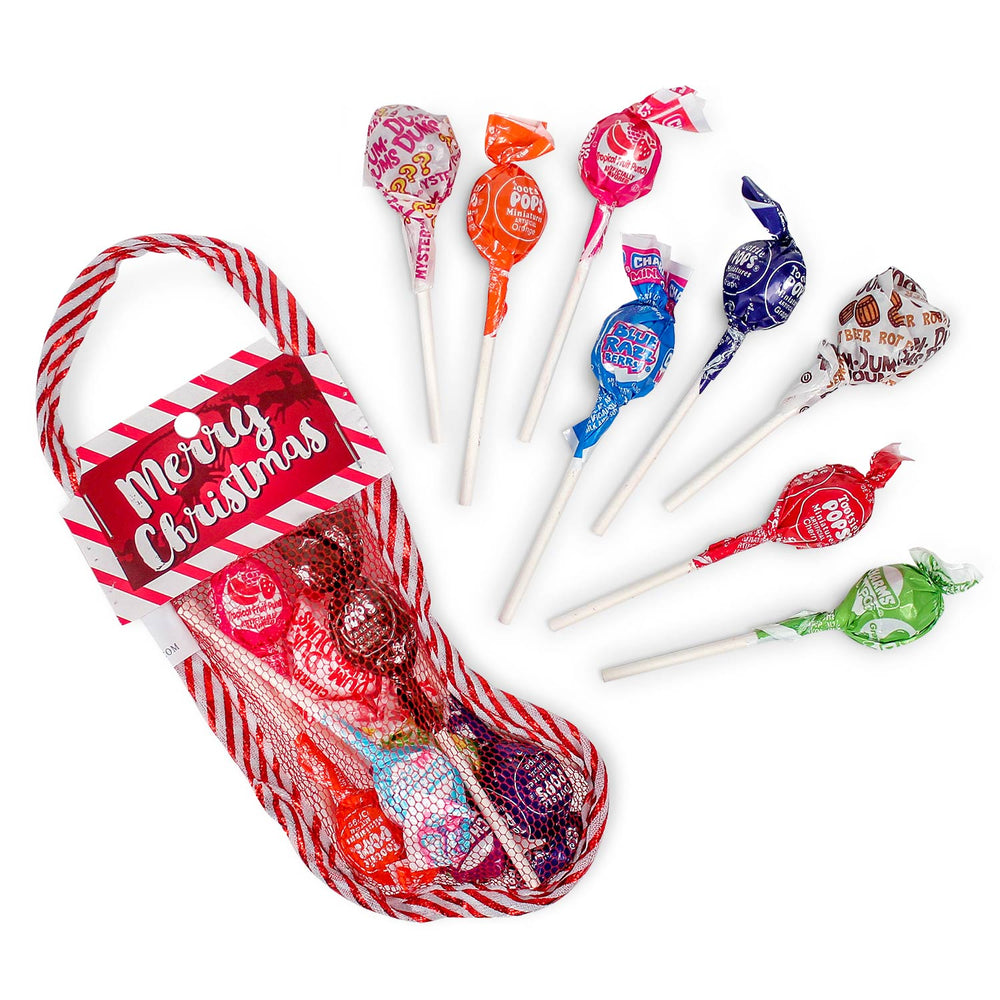 Filled Christmas Stocking 6" Lollipops