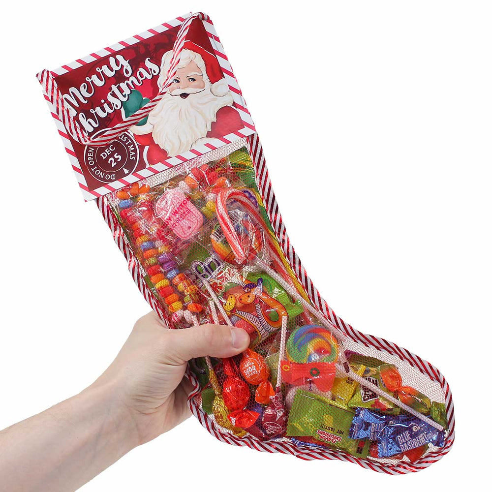 Filled Christmas Stocking 15" All Candy