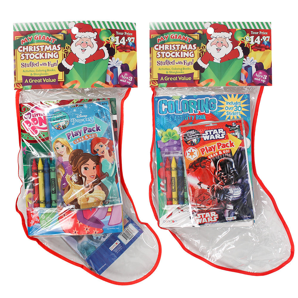 Filled Giant Plastic Stocking 24"