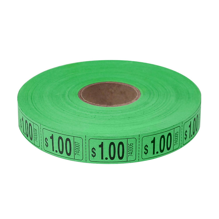 Roll Tickets - Dollar - Green (2000 ROLL)