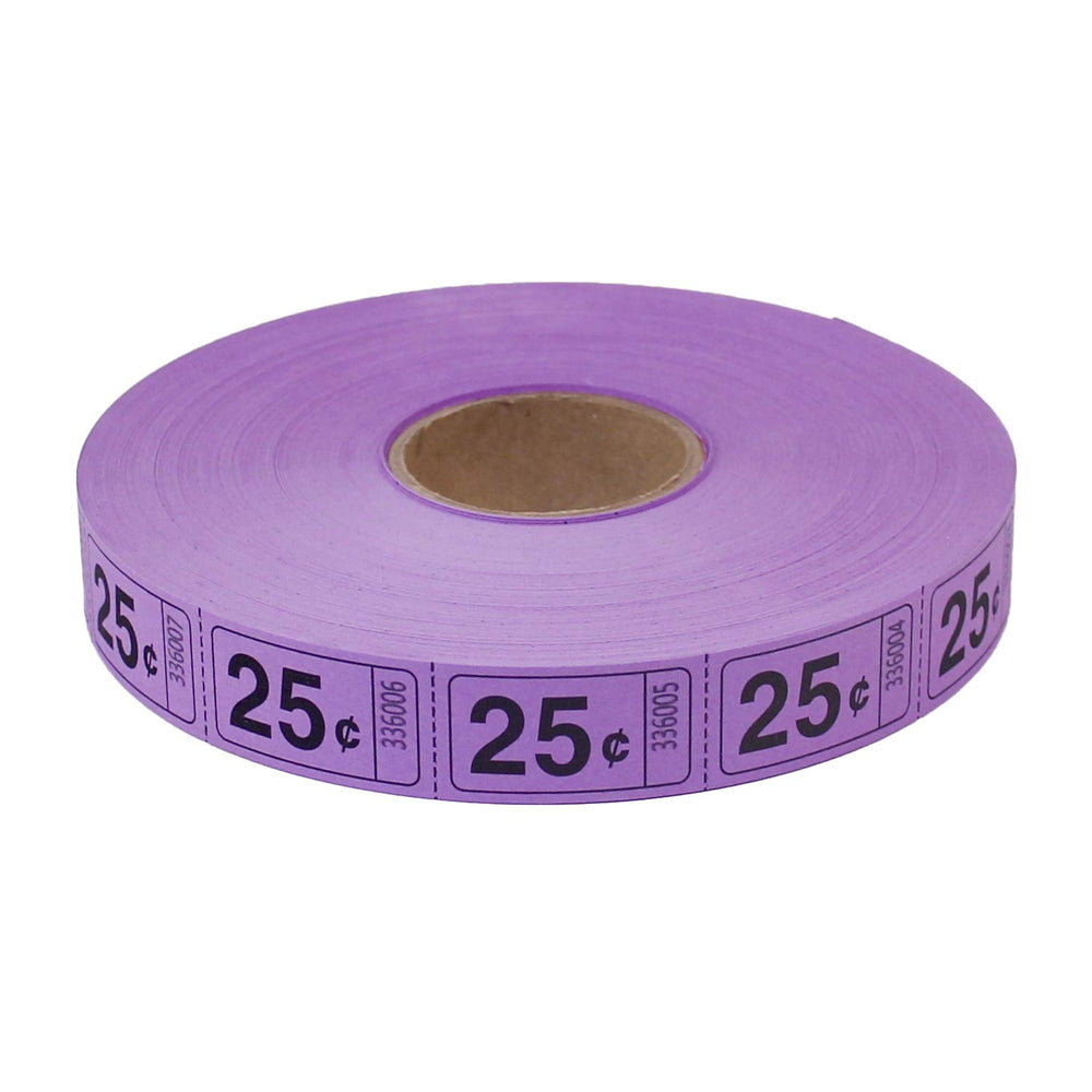 Roll Tickets - 25 Cent - Purple (2000 ROLL)