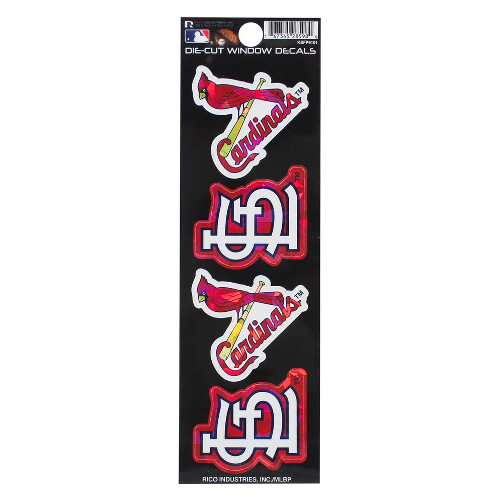 St. Louis Cardinals Kaleidoscope Decals 1.5" 4 Pack