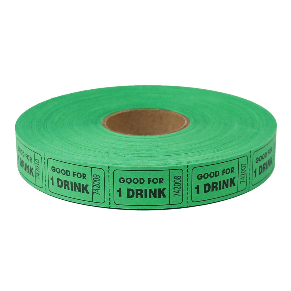 Roll Tickets - Drink - Green (2000 ROLL)