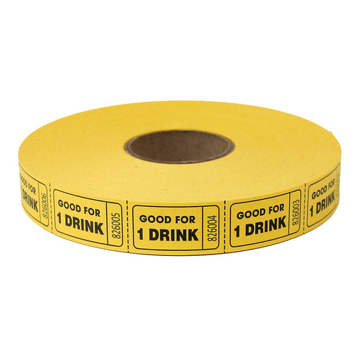 Roll Tickets - Drink - Yellow (2000 ROLL)