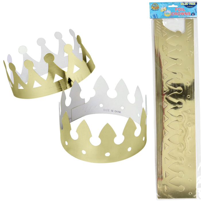 Gold Foil Paper Crown (DZ)