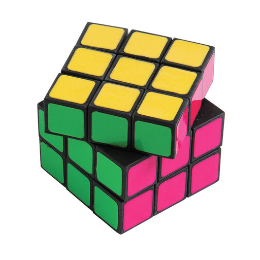 Neon Puzzle Cube 2.25" (DZ)