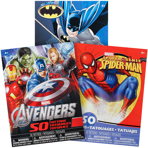 Tattoos - Superhero Assortment (50 Pack)