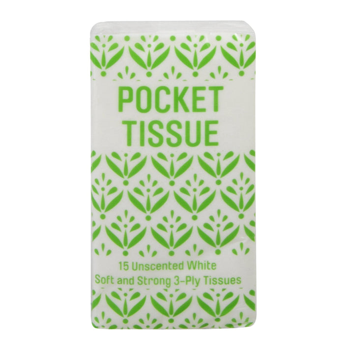 Pocket Tissues - 15 Pack