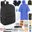 Warm Essential 24-piece Homeless Care Hygiene Kit with Backpack, Poncho, Socks