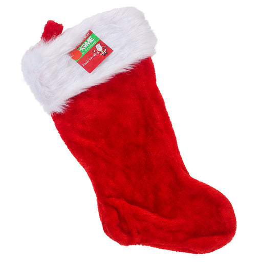 Plush Christmas Stocking 19"