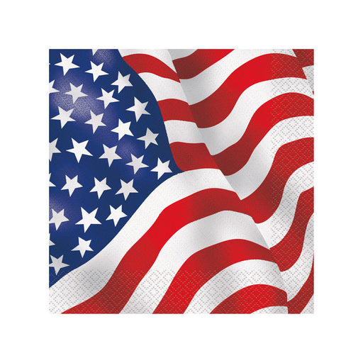 USA Flag Lunch Napkins (16 PACK)