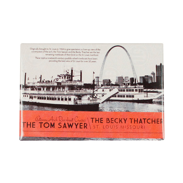 St. Louis Magnet - Riverboats 2" x 3" (DZ)