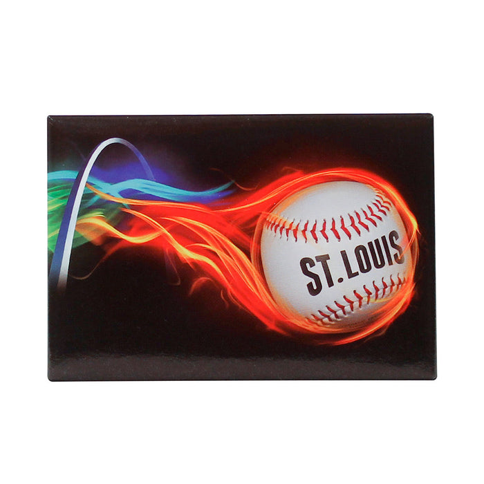 St. Louis Magnet - On Fire 2" x 3" (DZ)