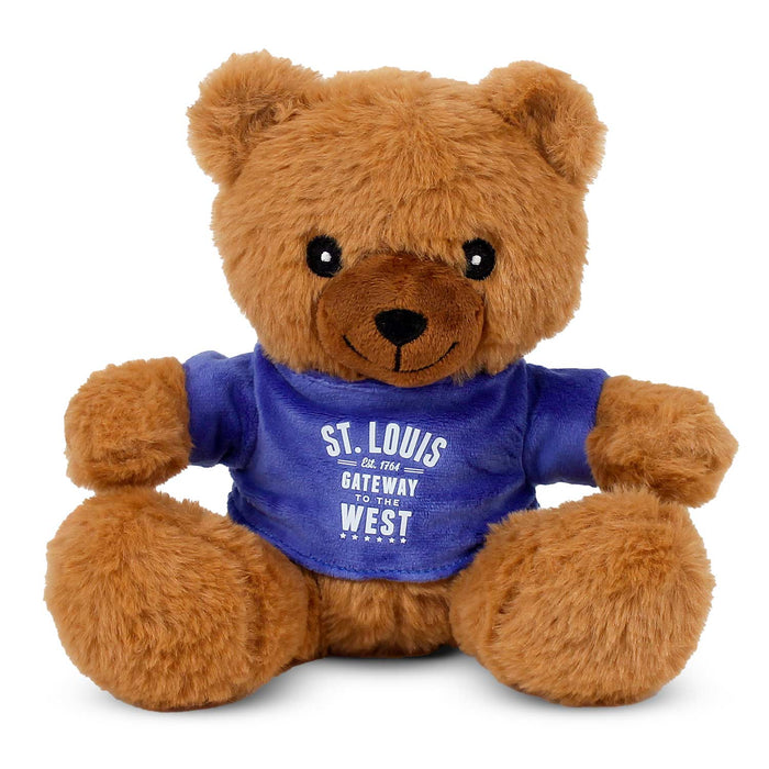 St. Louis Souvenir Teddy Bear Blue 8"