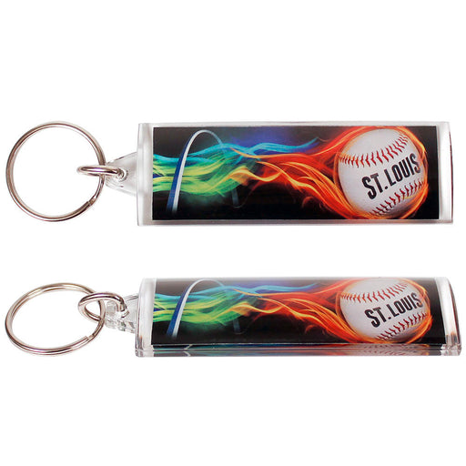 St. Louis Keychain - On Fire 3" (DZ)