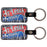 St. Louis Keychain - Wood Red & Blue 2-1/3" (DZ)