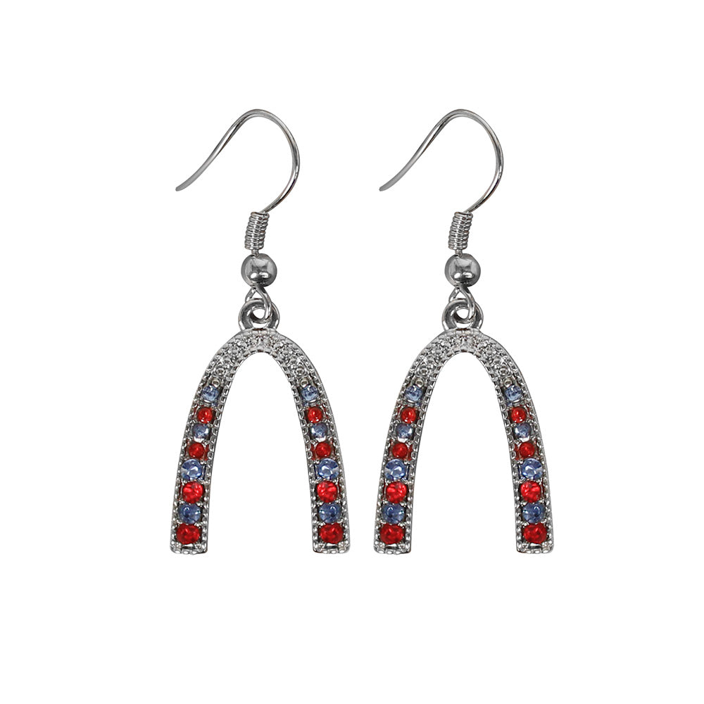 St. Louis Arch Rhinestone Earrings (DZ)