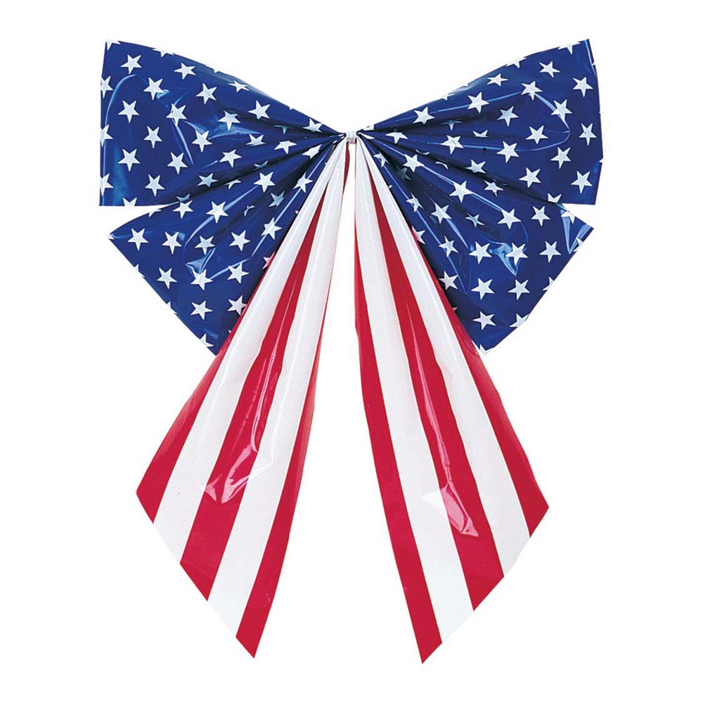 Bow - Stars & Stripes Plastic 18"