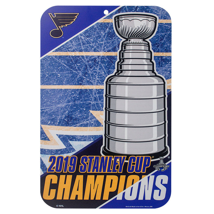 Blues Stanley Cup Champs Sign 11" x 17"