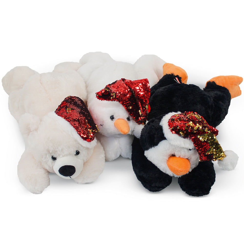 Jumbo Holiday Plush with Sequins 25"