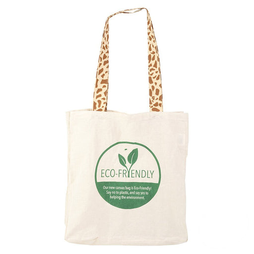 16" Giraffe Tail Eco-Friendly Canvas Bag In Bulk