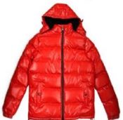 MEN'S SHINY PUFFER JACKET WITH SHERPA LINING