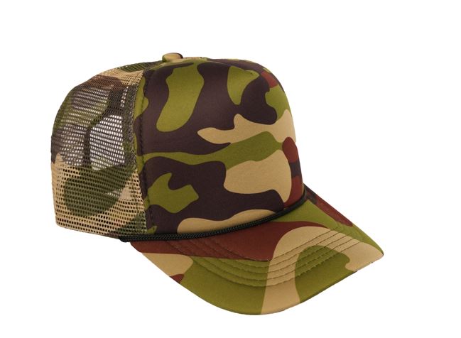 Polyester Foam Front 5-Panel Trucker Hats (Pack of 12)