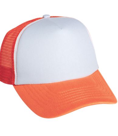 Polyester Foam Front 5-Panel Trucker Hats (Pack of 12)