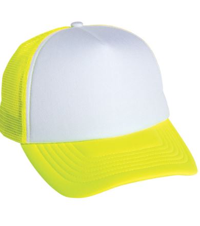 Polyester Foam Front 5-Panel Trucker Hats (Pack of 12)